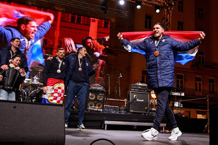 Zagreb: Svečani doček rukometnih reprezentativaca nakon osvojene bronce na Europskom prvenstvu