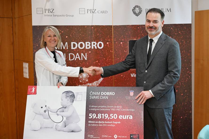 U sklopu projekta „Činim dobro svaki dan“ PBZ grupa donirala 60.000€   Klinici za dječje bolesti