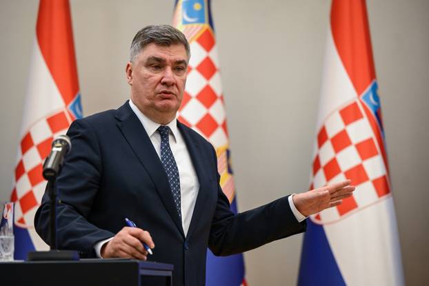 Zagreb: Konferencija za medije predsjednika Zorana Milanovi&cacute;a