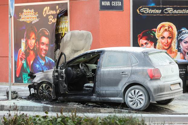Zagreb: Zapalio se automobil stranih tablica