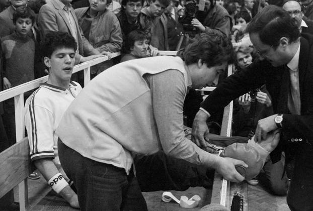 Druga utakmica finala play-offa Prvenstva Jugoslavije 1986. godine, KK Cibona - KK Zadar