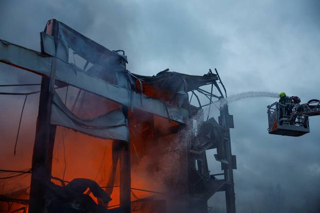 Aftermath of a Russian missile attack in Kyiv