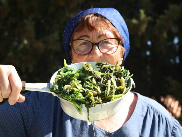 Vodice:Tradicionalni prvosvibanjski piknik u Rakitnici,spremanje divljeg zelja i pulente.