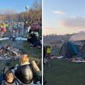 Studenti koji marširaju za Novi Sad noć proveli na hladnoći na otvorenom: 'Izgurat ćemo i ovo'