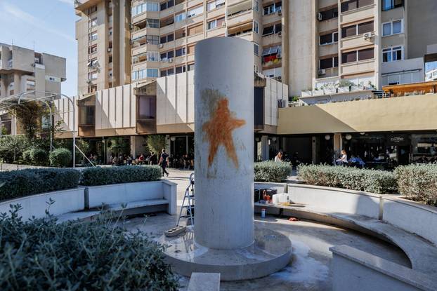 Split: Išaran spomenik HOS-a