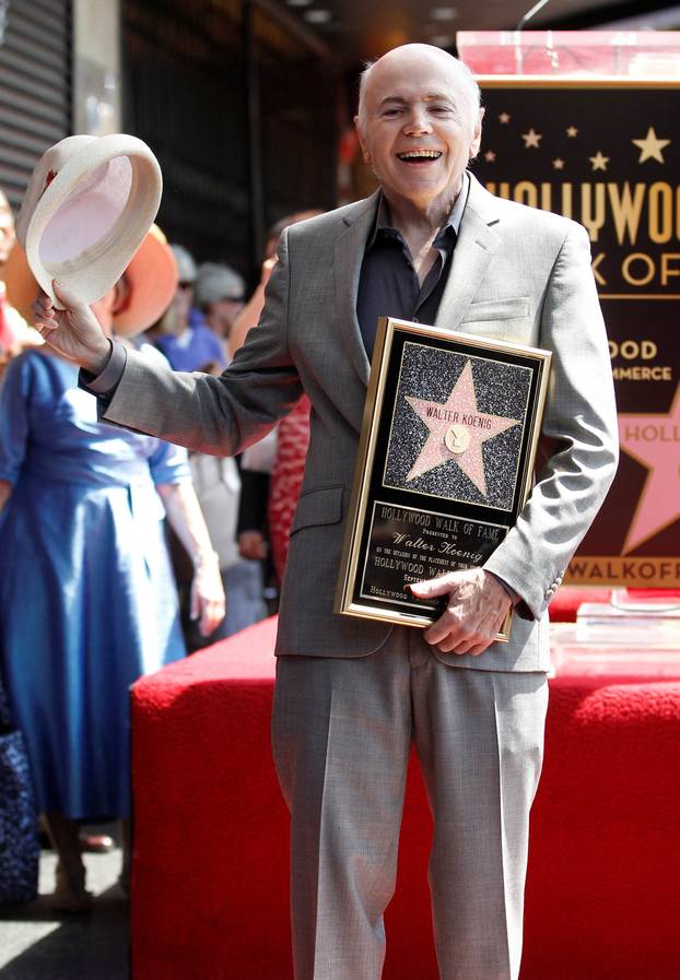 FILE PHOTO: Actor Walter Koenig atop his star on the Hollywood Walk of Fame in Hollywood