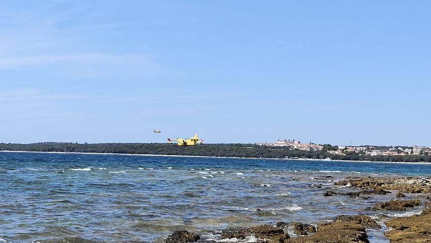 VIDEO Požar kod aerodroma u Puli, gase ga tri kanadera