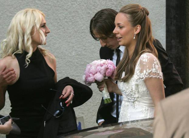 ARHIVA - 2011. Luka i Vanja Modri? vjen?ali se u zagreba?koj crkvi Gospe Lurdske