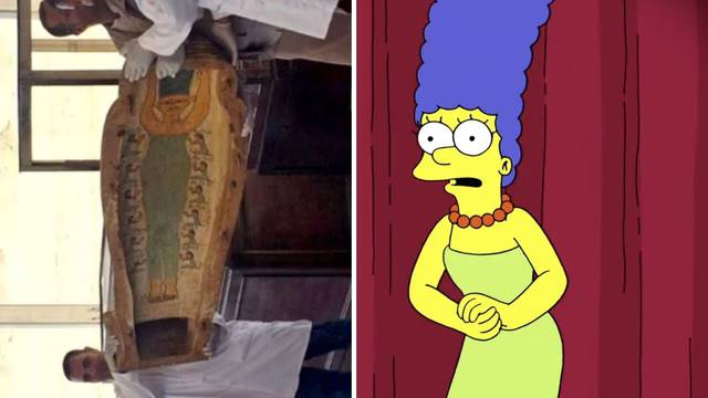 FOTO Znanstvenici u Egiptu iskopali 3500 godina star lijes: 'Marge Simpson, jesi li to ti?'