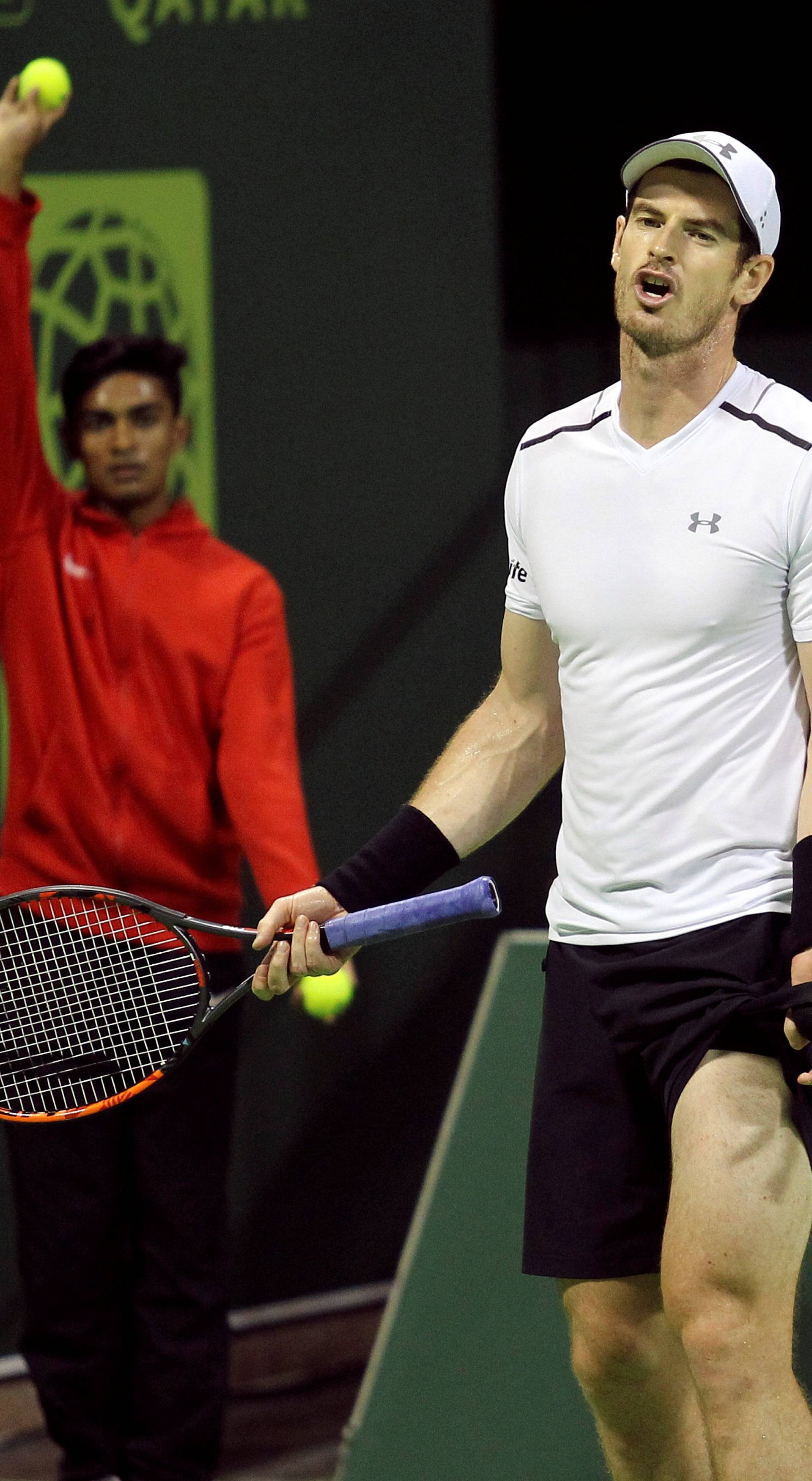 Tennis - Qatar Open - Men's singles final - Andy Murray of Britain v Novak Djokovic of Serbia