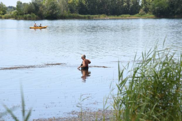 Ljetni dan na Šoderici, popularnom Podravskom moru