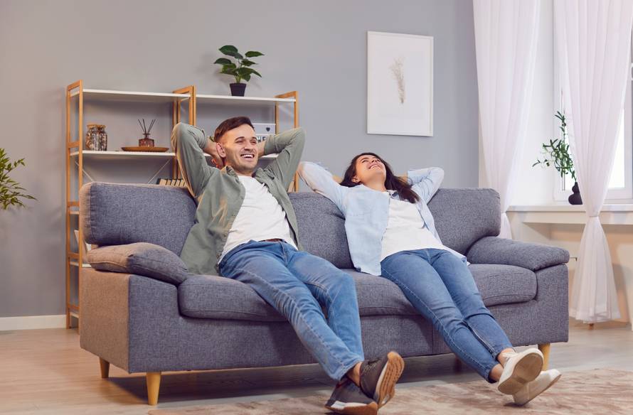 Happy,Family,Couple,Enjoying,Free,Time,And,Relaxing,On,The