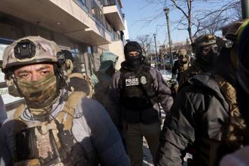Protest after federal agents fatally shot a man while trying to detain him, in Minneapolis