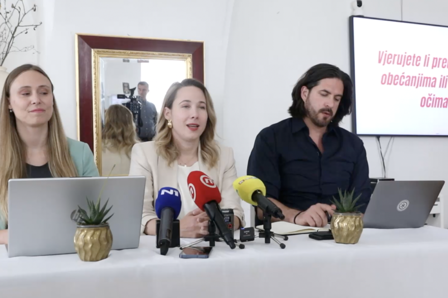 Konferencija za medije Marije Selak Raspudi&cacute;, kandidatkinje za gradona&ccaron;elnicu Zagreba