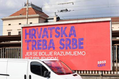 Zagreb: "Hrvatska treba srbe" na plakatima SDSS-a