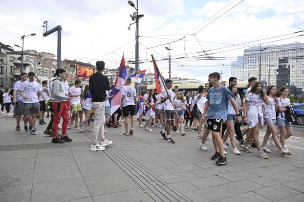 Beogradski maturanti proslavili zadnji dan škole