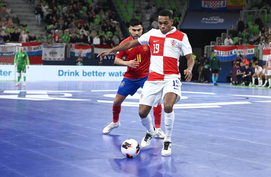 Susret Hrvatske i Španjolske u polufinalu Europskog prvenstva u futsalu