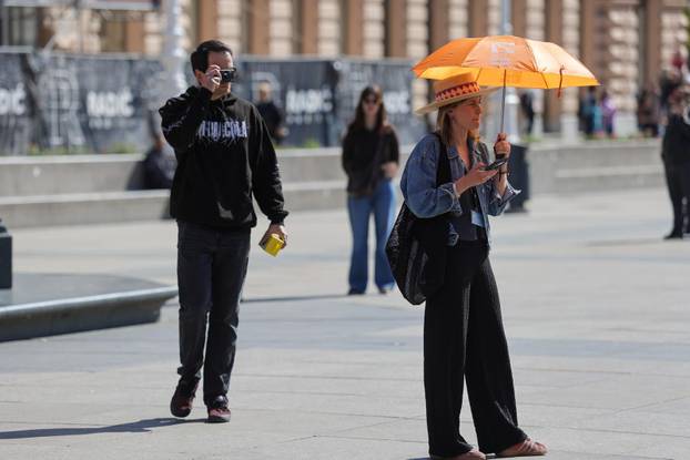 Sunčano subotnje prijepodne u Zagrebu