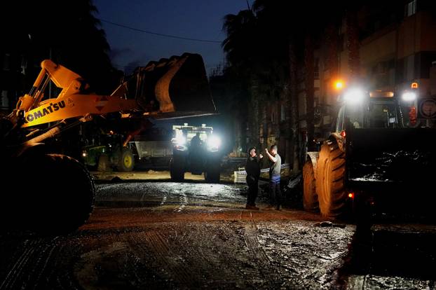 Aftermath of the flooding caused by heavy rains in Catarroja, Valencia