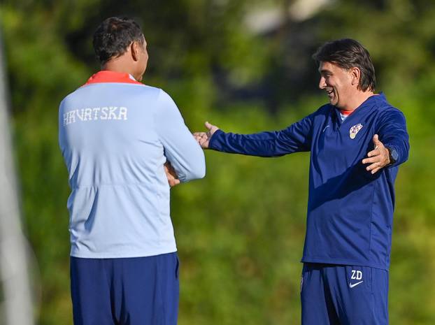 Zagreb: Trening nogometaša hrvatske nogometne reprezetacije