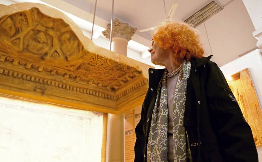 Frances Pinnock looks at the replica of an altar ceiling from the old Temple of Bel at Syria's National Museum of Damascus