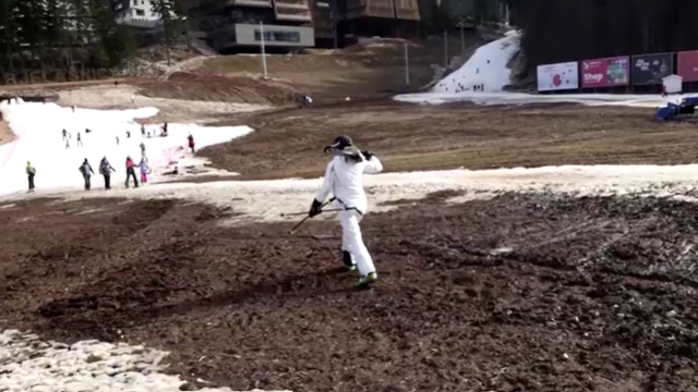 VIDEO U BiH je tako toplo da je skijalište postalo blatna kaljuža