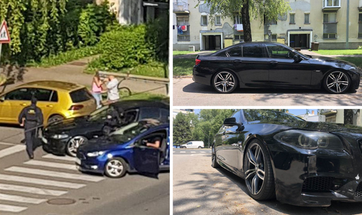 Auto osumnjičenog ima oznake Sindikata policije RH i HOS-a