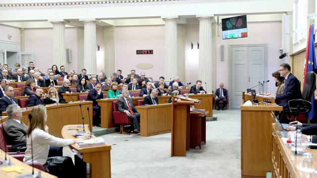 Zagreb: Sabor glasuje o raspravljenim točkama dnevnog reda