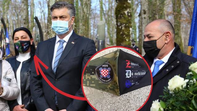 Plenković na Plitvicama pozirao uz ženu koja nosi ZDS na maski