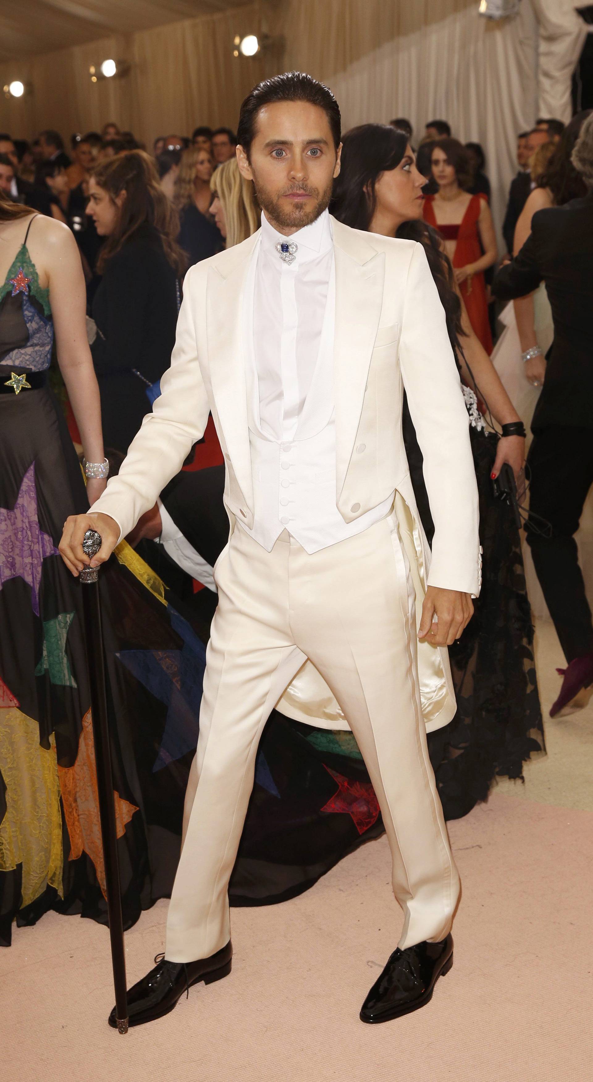 Actor Jared Leto arrives at the Met Gala in New York