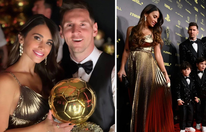 Supruga Lionela Messija očarala izgledom na dodjeli nagrada, u zlatnoj haljini naglasila obline