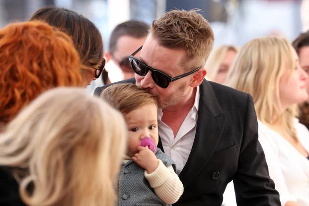 Actor Macaulay Culkin unveils his star on the Hollywood Walk of Fame, in Los Angeles