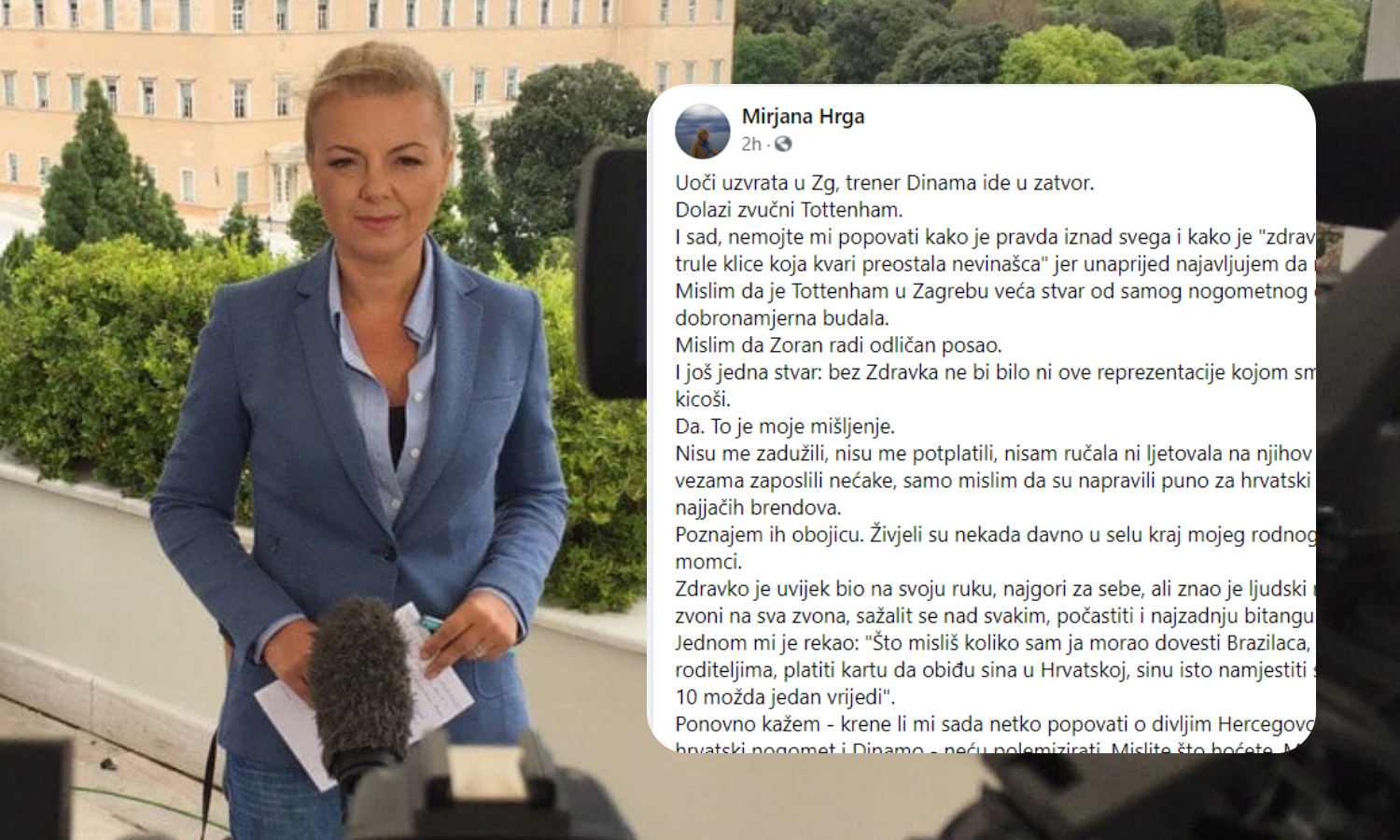 Mirjana Hrga javno brani braću Mamić: 'Nemojte mi popovati'