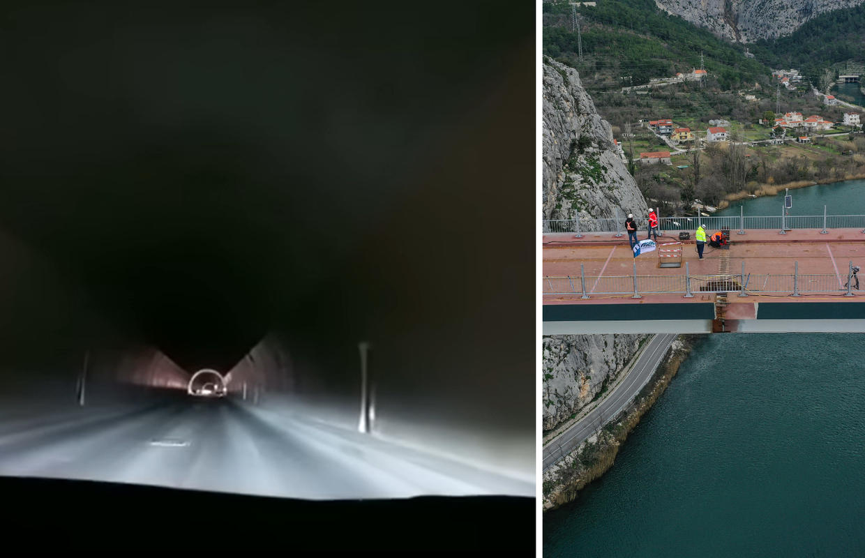 Vožnja kroz tunel: Pogledajte  put do novog omiškog mosta