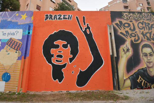 Šibenik: Navija?ka udruga Funcuti privodi kraju novi mural Dražena Petrovi?a