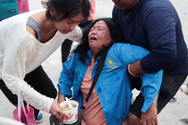 Aftermath of strong earthquake, in Bangkok