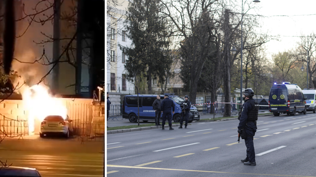 Napad na rusku ambasadu u Bukureštu: Vozač se autom zabio u ogradu, vozilo izgorjelo