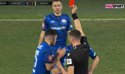 VIDEO Dva žuta u 18 minuta: Evo kako je Slaven rano ostao s desetoricom protiv Dinama