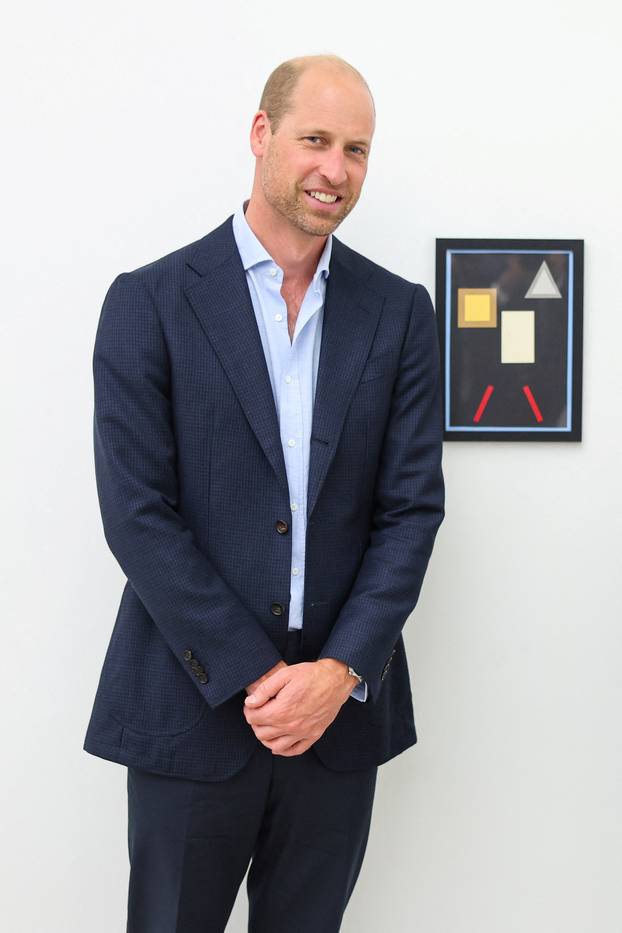 Britain's Prince William visits the Saatchi gallery in London