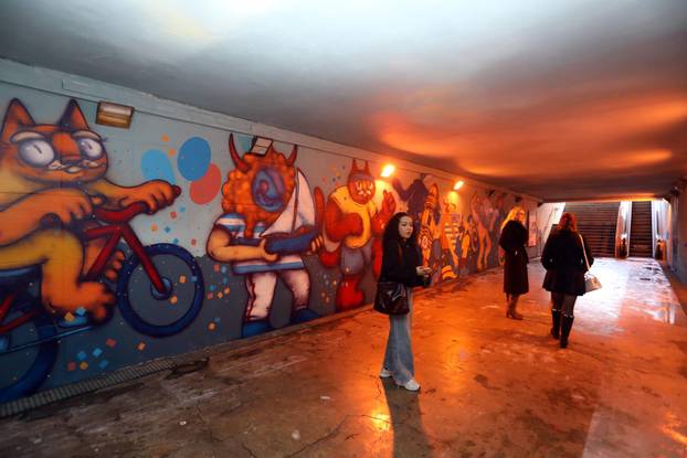 Rijeka: Predstavljanje murala tri autora u pothodniku kod tržnice