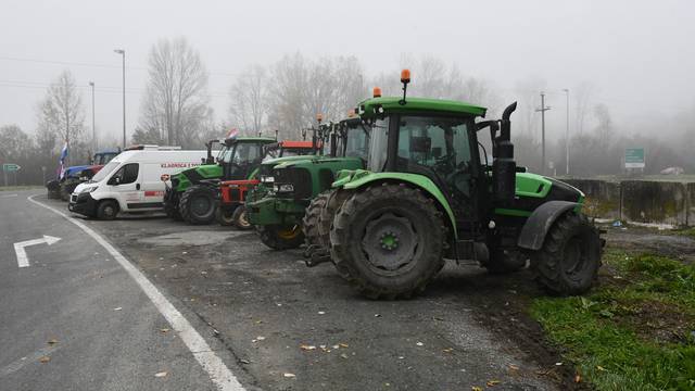 U znak potpore svinjogojcima peradari započeli prosvjed u blizini izlaza na autocestu A3 kod Lužana