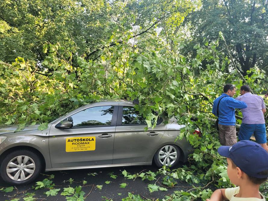 Djevojku na satu vožnje ulovilo nevrijeme: 'Išli smo se skloniti i tada je na auto palo stablo...'