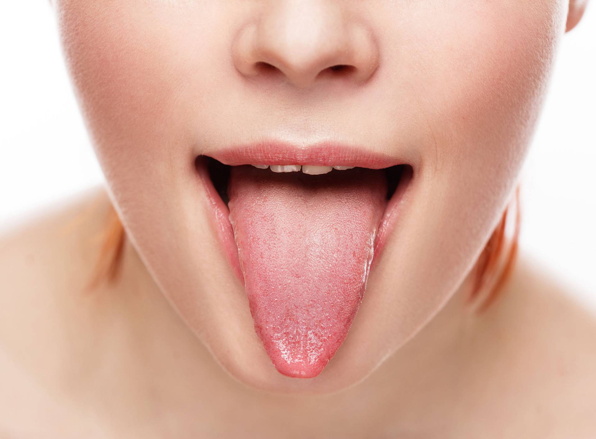 natural tongue open mouth