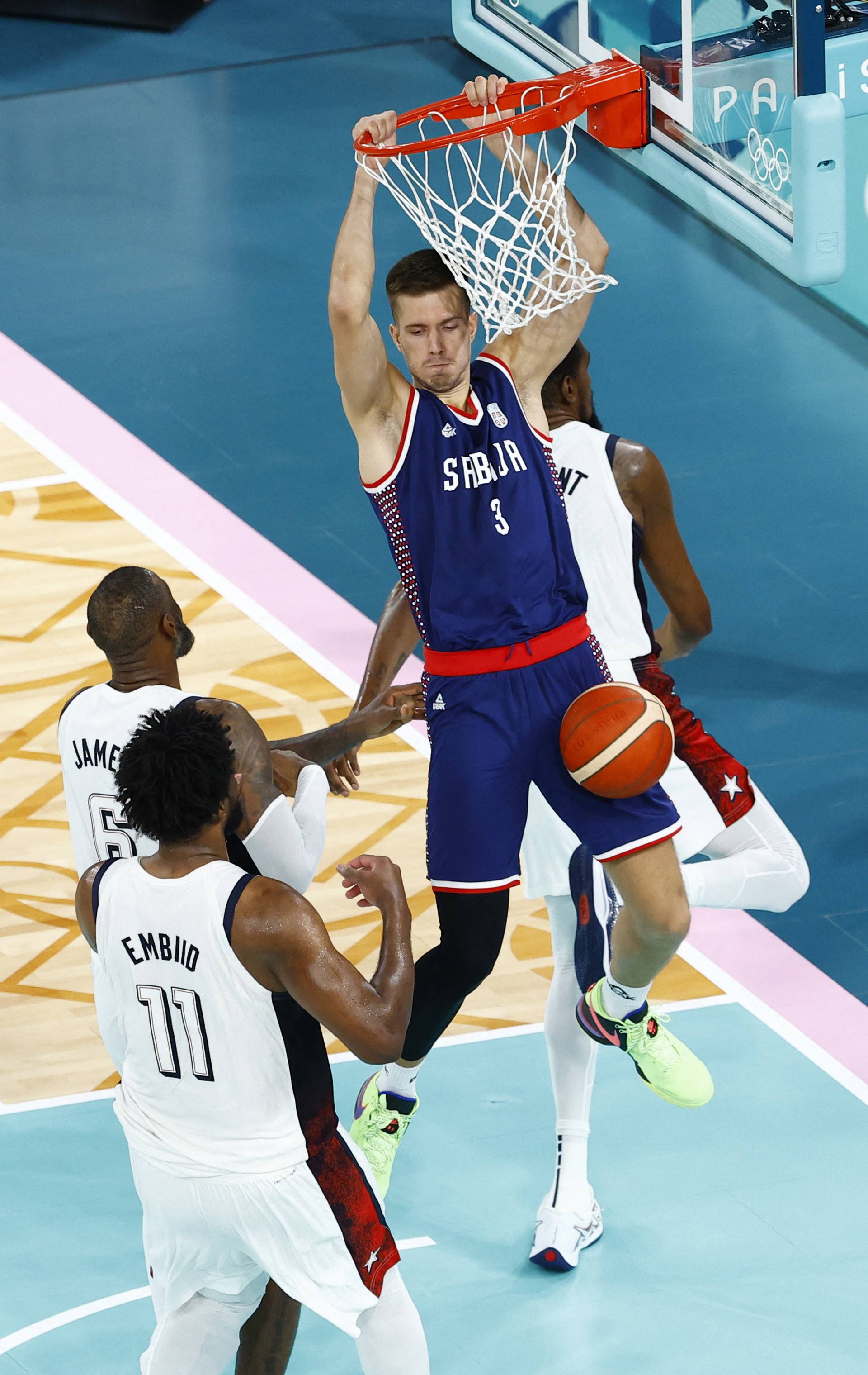 Basketball - Men's Semifinal - United States vs Serbia