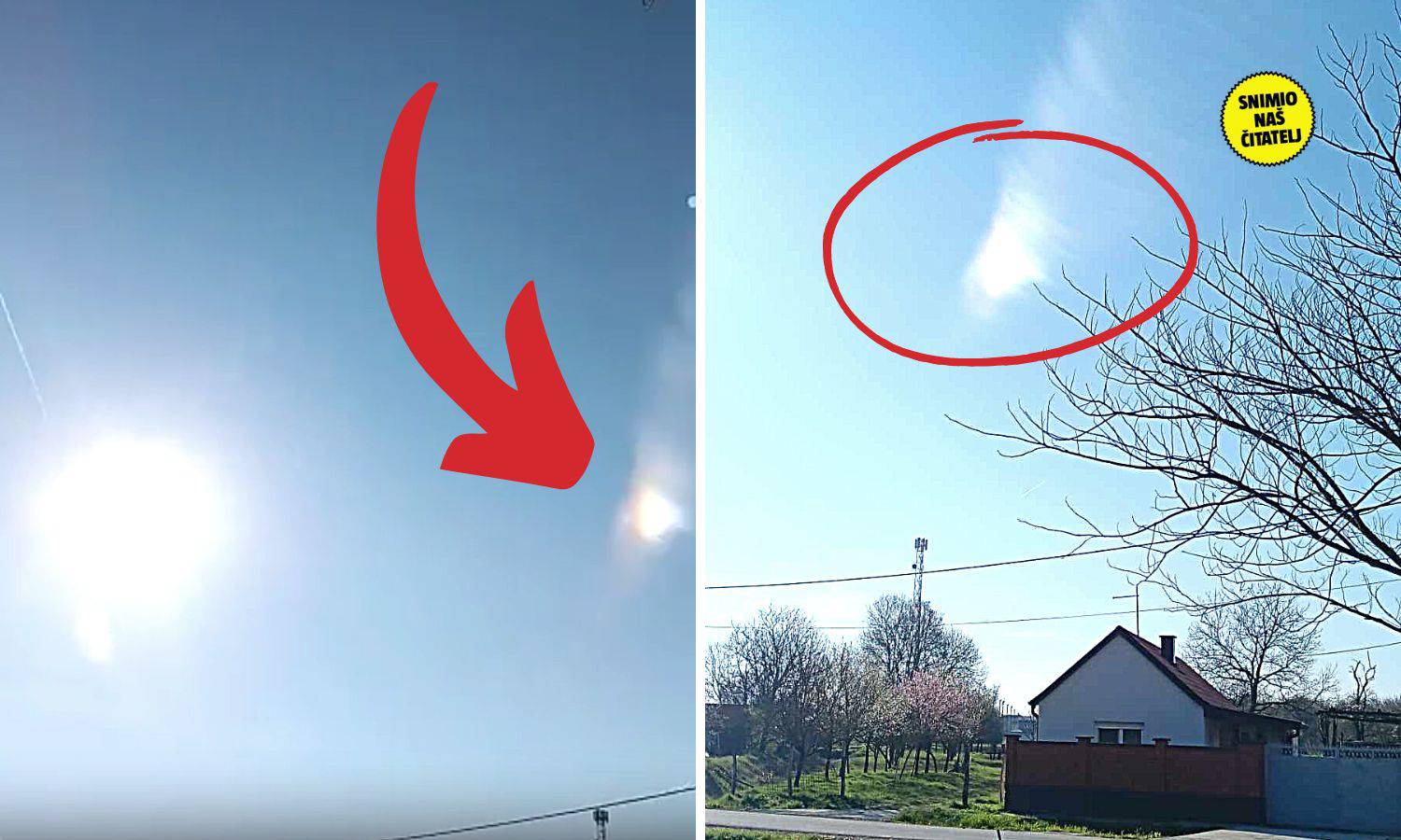 Hrvatica snimila čudnu pojavu na nebu: 'NLO ili novo Sunce? Samo je odjedanput nestalo!'