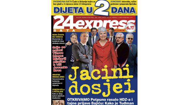 Novi broj 24sataExpress: Rat tajnim dosjeima u HDZ-u