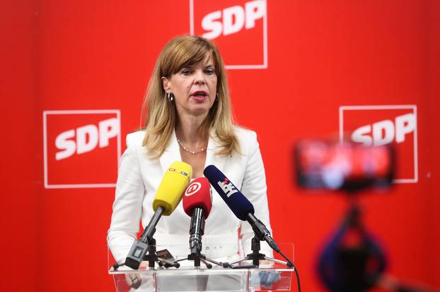 Zagreb: Konferencija kandidata za predsjednika SDP-a Peđe Grbina