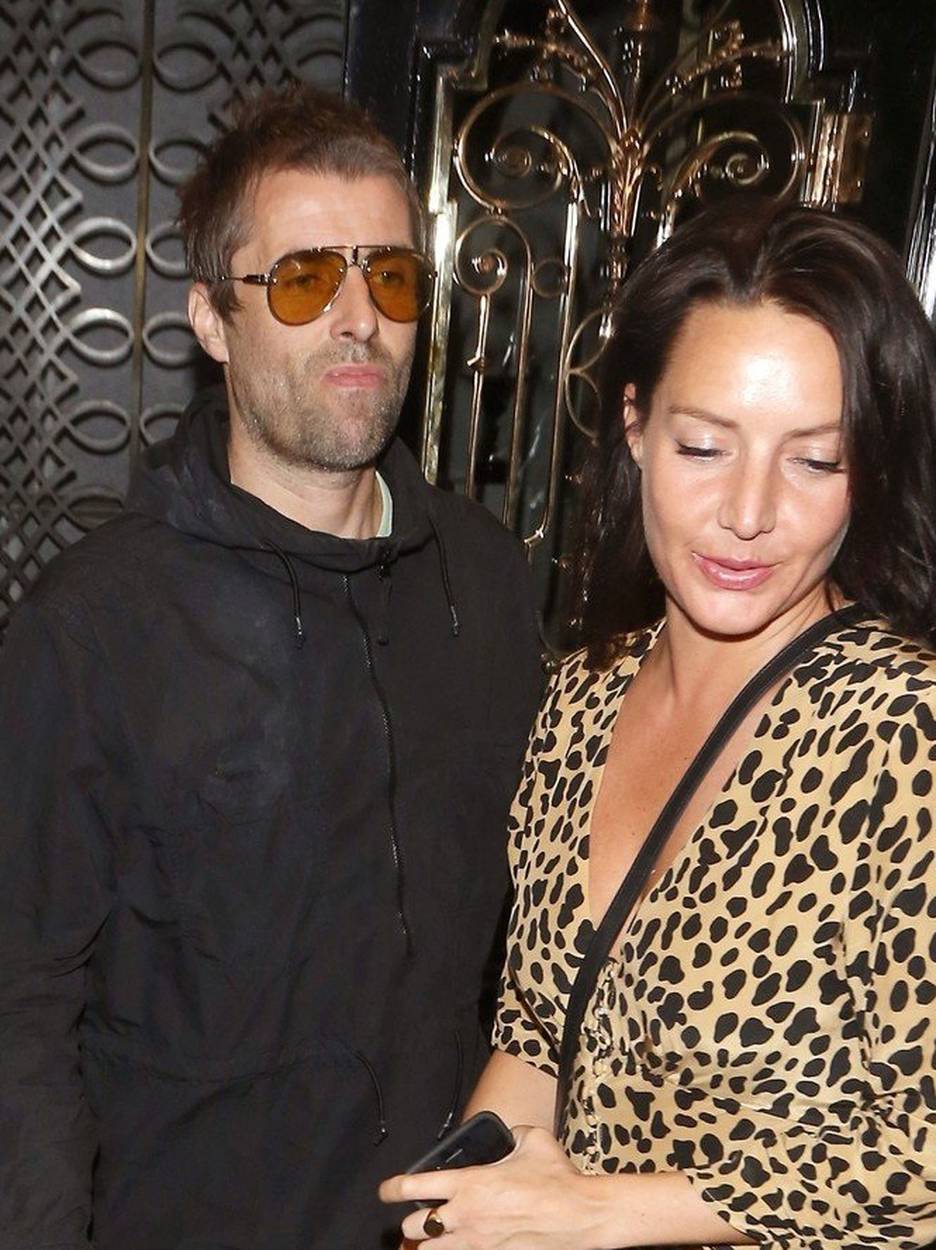 Liam Gallagher and girlfriend Debbie Gwyther dine at Scott's restaurant in Mayfair, London