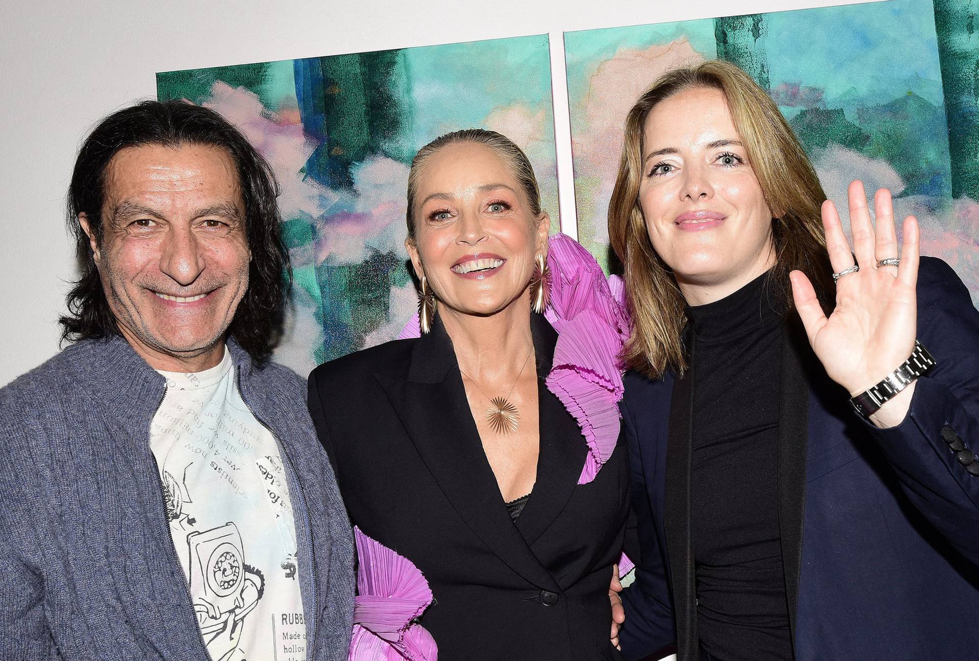 EXCLUSIVE: Sharon Stone's First Solo Art Exhibit' SHEDDING' in Los Angeles!