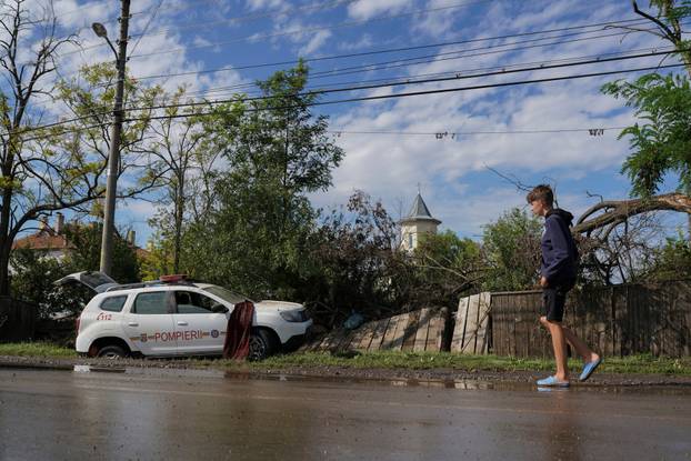 Floods hit Galati county in Romania